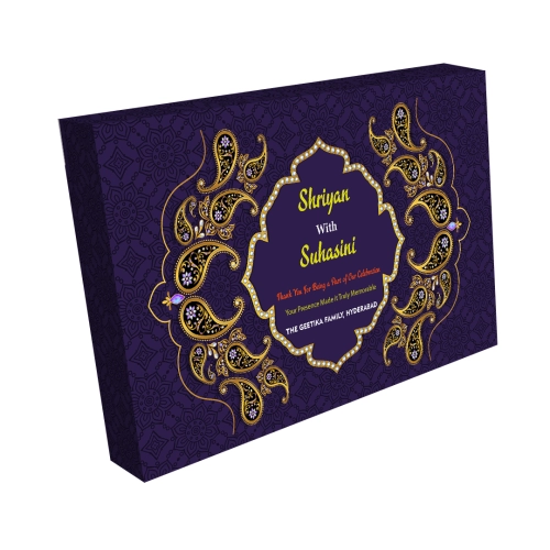 12 Compartments Gold Finish Gift Box | Sweets | Chocolates | Dry Fruit Bites